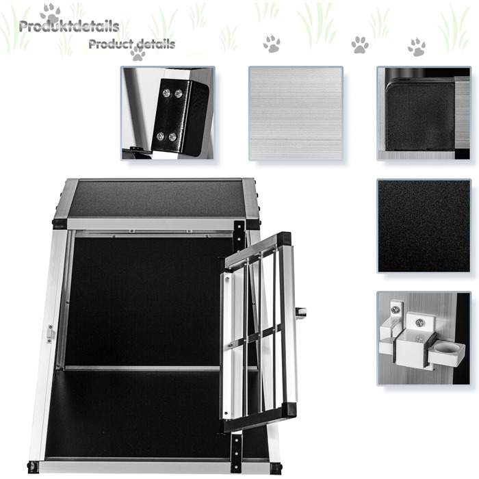 Кія для собак з прямою задньою стінкою, розміри на вибір, M (54×69×50 см)