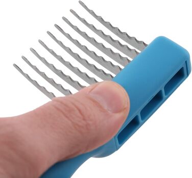 Грумінг гребінець GROOM PROFESSIONAL з 9 лез - професійна гребінка для розплутування шерсті - міцні зубці та ергономічна ручка