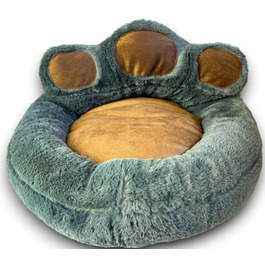 М'яке плюшеве лежак-кокон для собак з високими бортиками