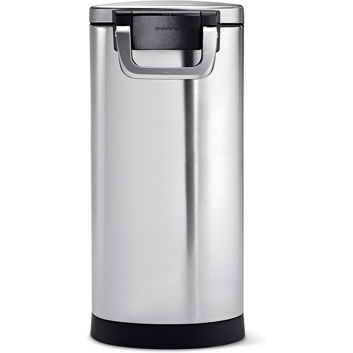 Контейнер для кормів для тварин simplehuman 30 л, великий, з матової нержавіючої сталі, стійкий до відбитків пальців