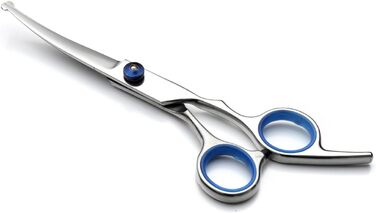 Набір професійних ножиць для собак, 4 в 1, з нержавіючої сталі, з гребінцем для грумінгу, для собак та котів (синій)