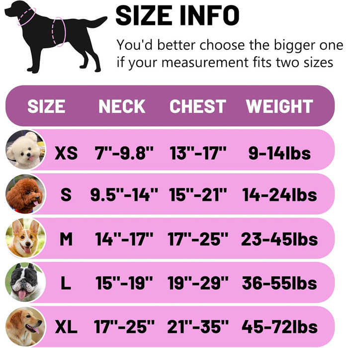 Шлейка для собак проти тяги, дихаюча, регульована, для прогулянок та тренувань, на груди, для вулиці, проста у використанні, для собак середніх, малих та великих порід (S, фіолетова)