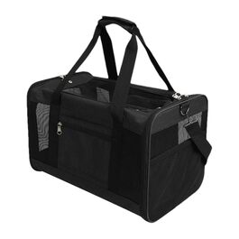 Транспортна переноска для собак та котів | Складане ліжко для котів | Рюкзак для прогулянок, парку, відпочинку на природі, подорожей, дому, кемпінгу, пікніків, покупок, чорний