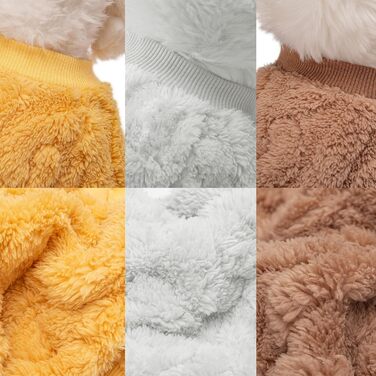 Теплий пуловер для собак та котів, 3 шт. в наборі (рожевий, фіолетовий, рожево-червоний) - X-Small, бежевий, кавовий, жовтий