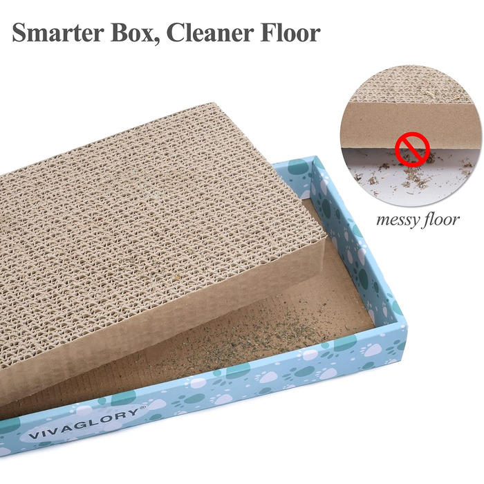 Кігтеточка для котів VIVAGLORY з картонної коробки, 3 шт. (44 x 18 см)