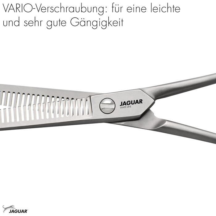 Ножиці для вирівнювання волосся JAGUAR SATIN 30/30 6.0' | Професійні ножиці для перукарів з 30 зубцями для вирівнювання з призматичним заточуванням | Матові | Зроблено в Німеччині
