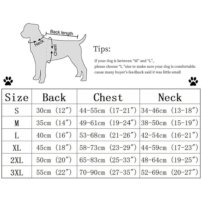 Зимовий теплий костюм для собак Babepet: водонепроникний, з флісовою підкладкою, для маленьких та середніх собак, блакитний, XXXL, M