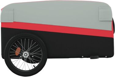 Фаркоп для велосипеда Gecheer для собак, вантажопідйомність 30 кг, з відбивачами та прапором, чорний та червоний (137 x 69 x 59 см)