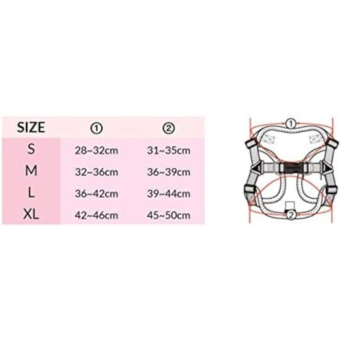 Шлейка для собак Puppia PARA-HC1533 SOFT, чорний, розмір M