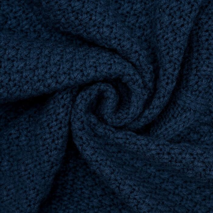 Теплий трикотажний пуловер для собак великих порід, XXL, з довгими рукавами та коміром-гетром, Marineblau (темно-синій)