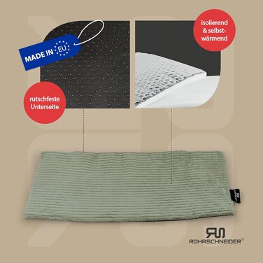 Кішка лежанка для вікна з підігрівом | М'яке ліжко для котів з нековзною підкладкою | Зроблено в ЄС | Розмір 2 (90 x 29 см) | Салвія