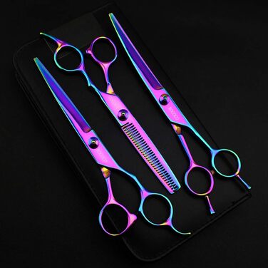 Набір професійних інструментів для грумінгу собак: ножиці, витончувальні ножиці, ножиці для стрижки, гребінець. 7-дюймові ножиці з нержавіючої сталі для собак та котів.