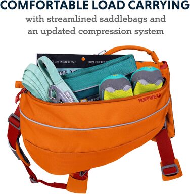 RUFFWEAR Approach Pack - рюкзак для собак, Small (41x36x6 см, Campfire Orange)