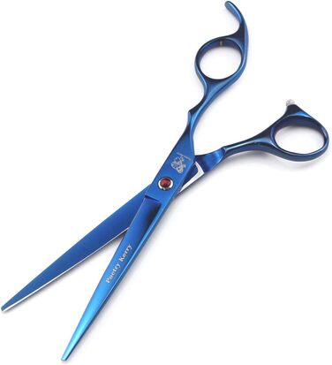 Набір для грумінгу тварин: 5 штук, 7 дюймів, для собак, котів, домашніх тварин. Включає ножиці, витончуючі ножиці, вигнуті ножиці, гребінець та чохол з шкіри.