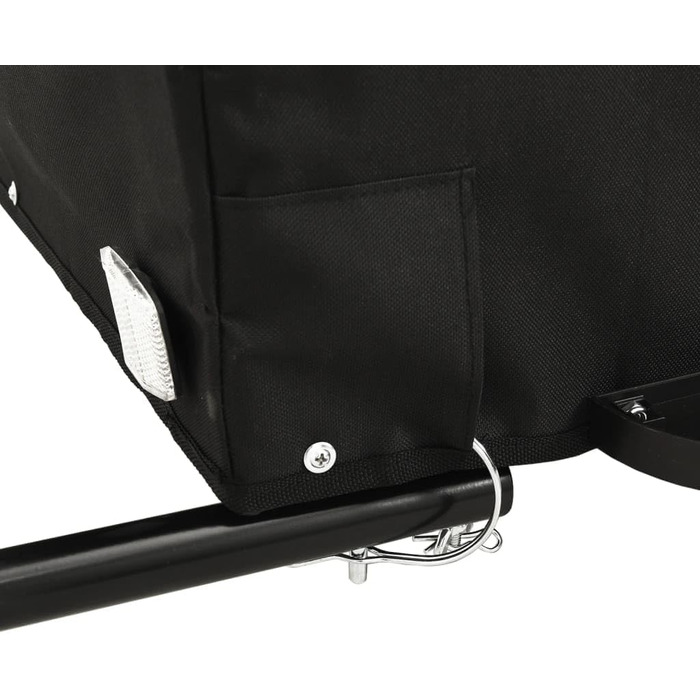 Причіп для собак, велосипедний причіп, причіп для бігу, чорний, 45 кг, сталь