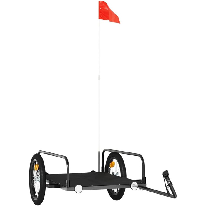 Причіп для велосипеда ARKEM Cargo чорний 126x63x34 см, вантажний, для собак, з кошиком