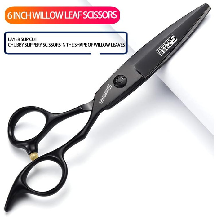 Професійні перукарські ножиці 6 дюймів (набір 4 шт.) - перукарські ножиці для стрижки та витончення