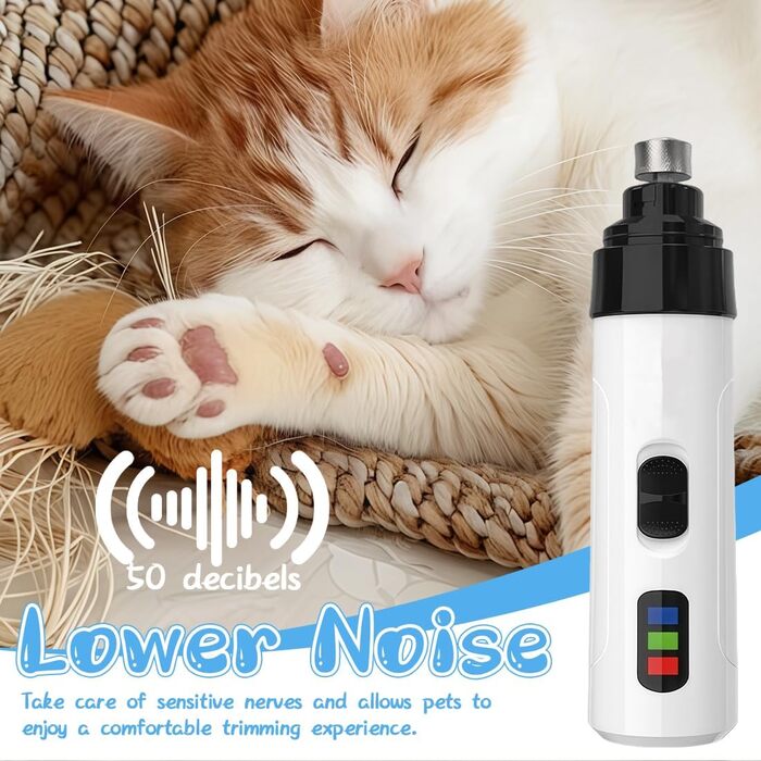 М'який шліфувальник кігтів для собак – тиха обробка кігтів для безстресових лап, ідеально підходить для собак, котів та кроликів