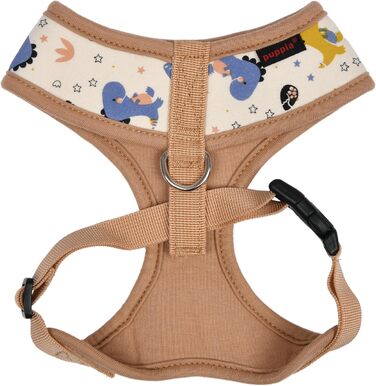 Шлейка для собак Puppia Baba, без нудоти та тяги, регульована, для малих та середніх собак, індійський рожевий, L