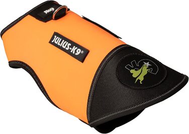 Одяг для собак Julius-K9 IDC Neopren Baby 2 чорного та UV-оранжевого кольору