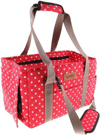 Транспортна сумка для домашніх тварин: переноска для собак, котів, цуценят до 5 кг (червона)