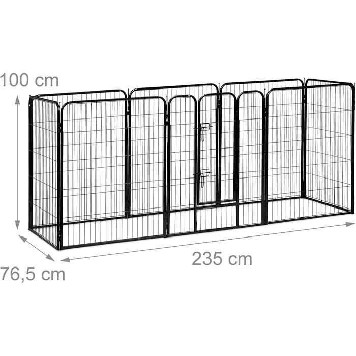 Клітка для кота Reaxdays Wepenausauf, чорна, XL, 80x78x235 см, для дому та вулиці