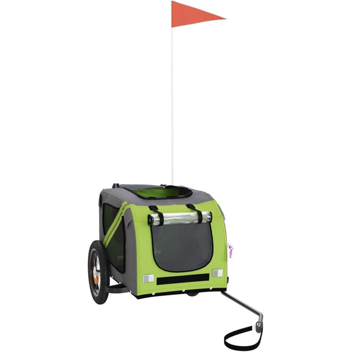 Ферштрайт (Festnight) Причіп для велосипеда, переноска для собак, 30 кг, 124 x 53 x 53 см, зелений
