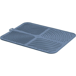 Килимок для котячого туалету з антиковзким ситом, свиняча сітка, 46x36x3 см, Made in Italy (Jolly Blau)