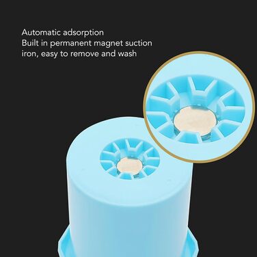 Автоматичний мийка лап для собак, перезаряджувана, багатофункціональна, силіконові щетинки, портативна (білий/синій)