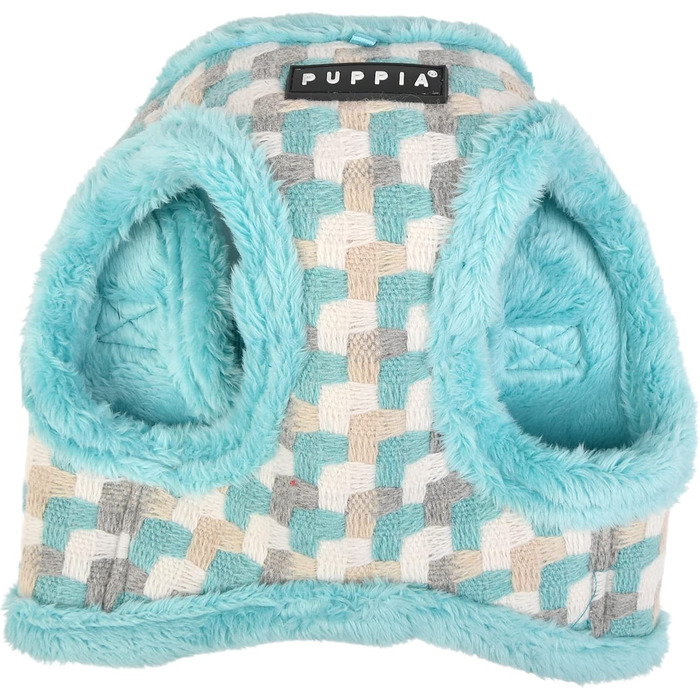 Шлея Puppia Arden Harness B для малих і середніх собак, регульована, комфортна, аква, розмір L