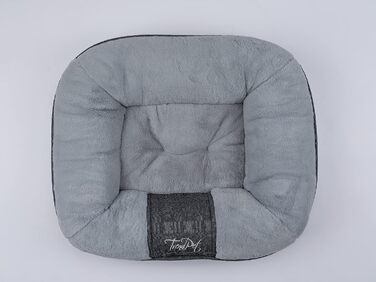 Лежак для собак і котів LunaLounge, 3 розміри, сірий, м'який