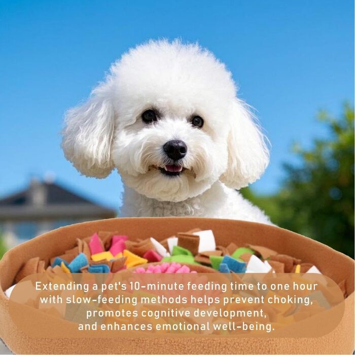 RGBRGB Преміум килимок для повільного годування собак – інтерактивна годівниця, стимуляція розуму та зменшення тривоги (38,1 x 5,1 см) (Коричневий)