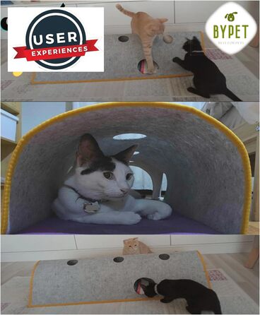 Тунель для котів BYPET, ігровий та спальний, 100 см, для дому