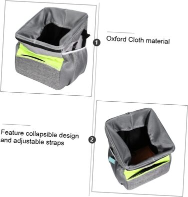 Складаний велосипедний кошик для тварин Happyyami: дихаюча сумка Oxford з ручкою для собак та котів