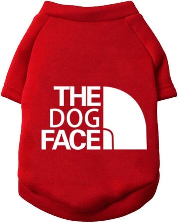 Світшот для собак Outdoor з принтом морди - теплий пуловер для маленьких та середніх собак (Чихуахуа, Бульдог) - розмір 4, XXL