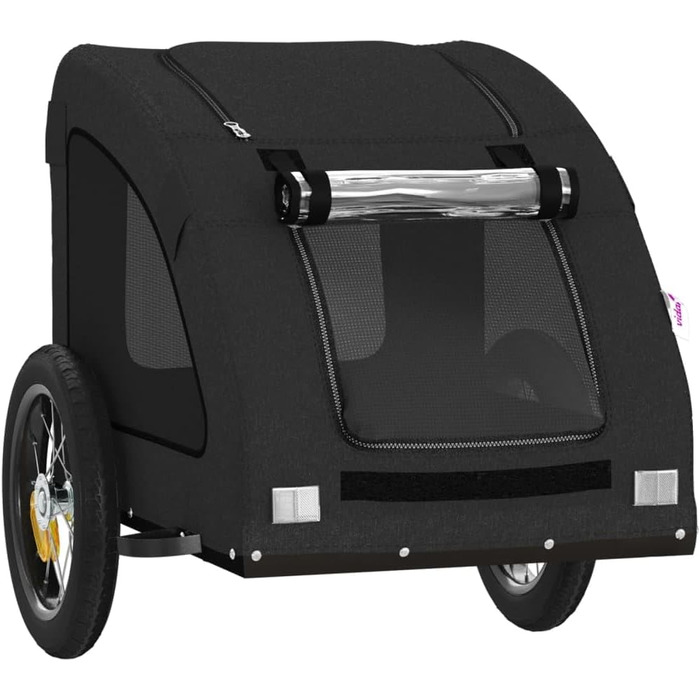 Причіп для собак Oxford, 124x53x53 см, чорний - універсальний для маленьких та великих тварин