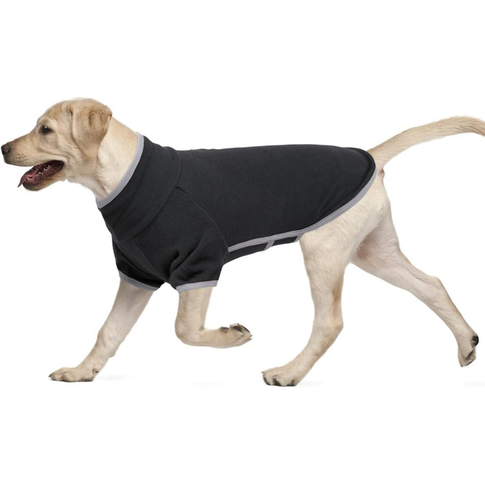 Теплий зимовий теплий костюм для собак середнього розміру, флісова куртка, темно-сірий, розмір M