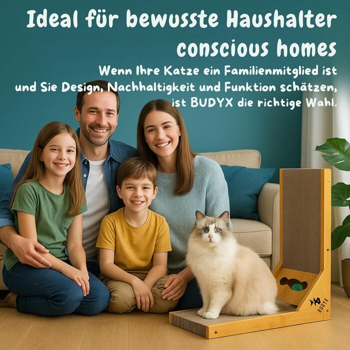 Кігтеточка для котів у формі L - щільний гофрокартон - для дряпання та відпочинку - екологічна, двостороння та стійка - ідеальна для домашніх котів