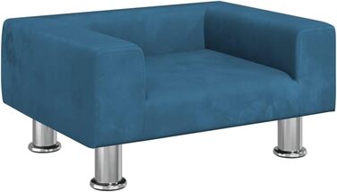 Ліжко для собак та котів, м'яке, зручне, синього кольору (50x40x26,5 см)