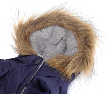 GLOGLOW Зимова куртка для собак, тепла куртка з капюшоном для маленьких собак (M), блакитна