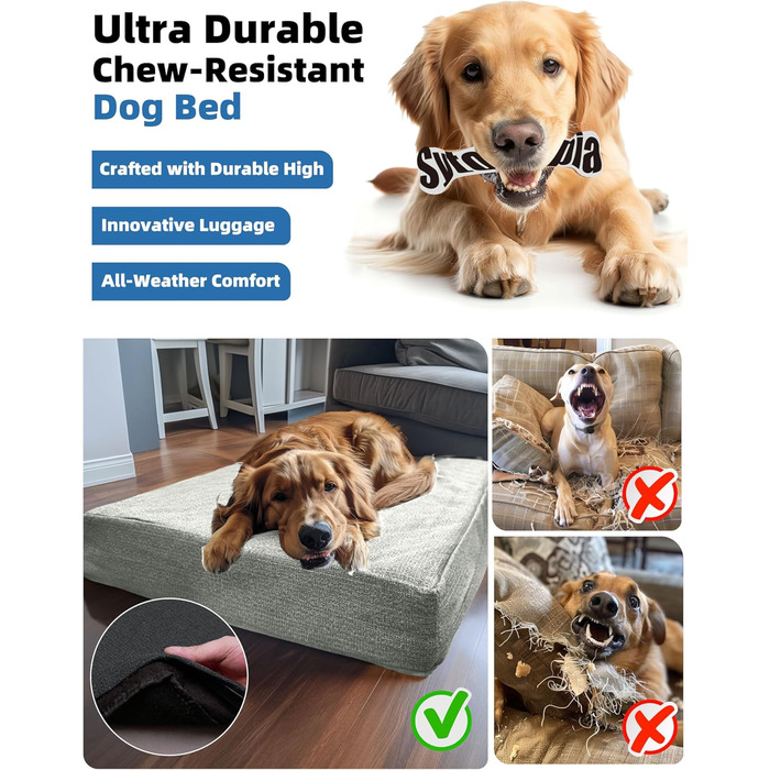 Ліжко для собак Sytopia XXL, водовідштовхувальне, кошик, 59 кг, для великих собак, для дому та вулиці, світло-сірий, 127 см, XX-Large