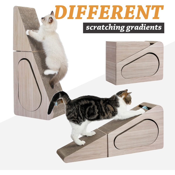 PAWZ Road Когтеточка для великих котів 31×19×71 см, картонна, ігровий комплекс для заточування кігтів та сну