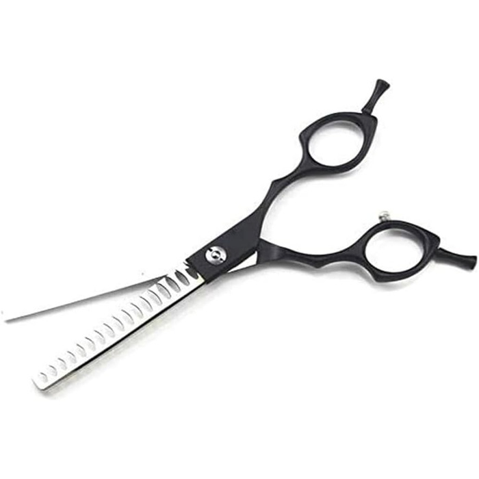 Ножиці для грумінгу собак, вигнуті, професійні, для догляду за шерстю, чорного кольору
