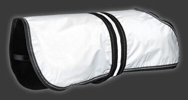 Водонепроникний та вітронепроникний теплий накид для собак Knuffelwuff, 70 см, з клямками та отвором для шлейки