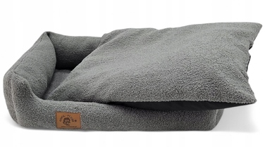 Плюшевий диван для собак Odol, сірий, 70 x 60 см