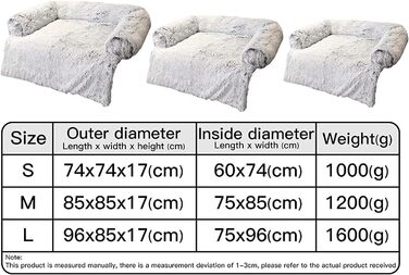 М'який лежак для собак з флісовою ковдрою - захист дивану та багажника (Сірий, S)