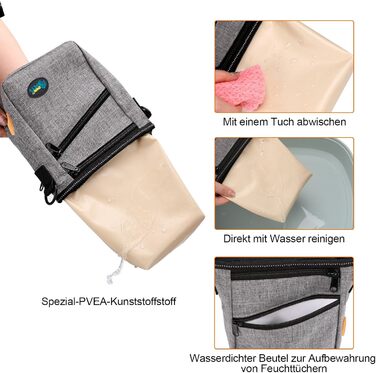 Сумка для ласощів Ownpets для собак, сумка для дресирування, зручна та функціональна, сіра