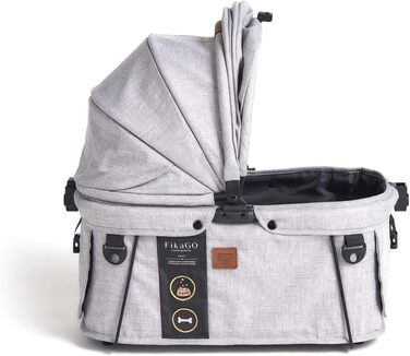 FIKAGO Сумка-переноска для собак та котів Sway – стильна, безпечна та складана переноска для тварин (Сірий Хаскі)