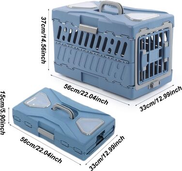 Транспортна переноска для котів та собак Syengery - складана, портативна, для подорожей, в літак та автомобіль