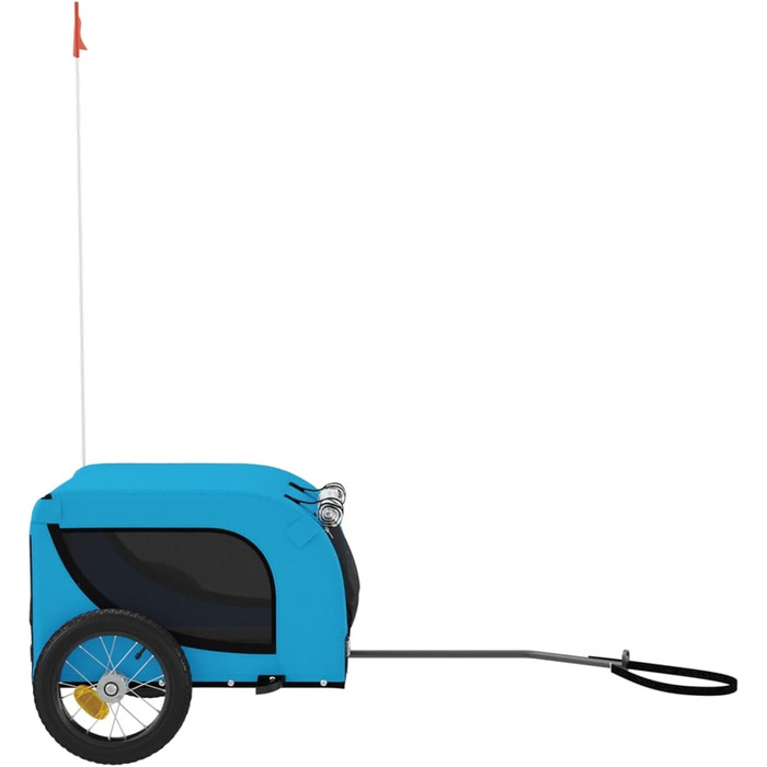 Фарм-причіп для велосипеда Gecheer, чорний, з оксфордської тканини, вантажопідйомність, для собак